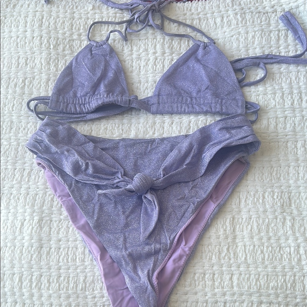 Montce Lilac Sparkle Bikini Set
